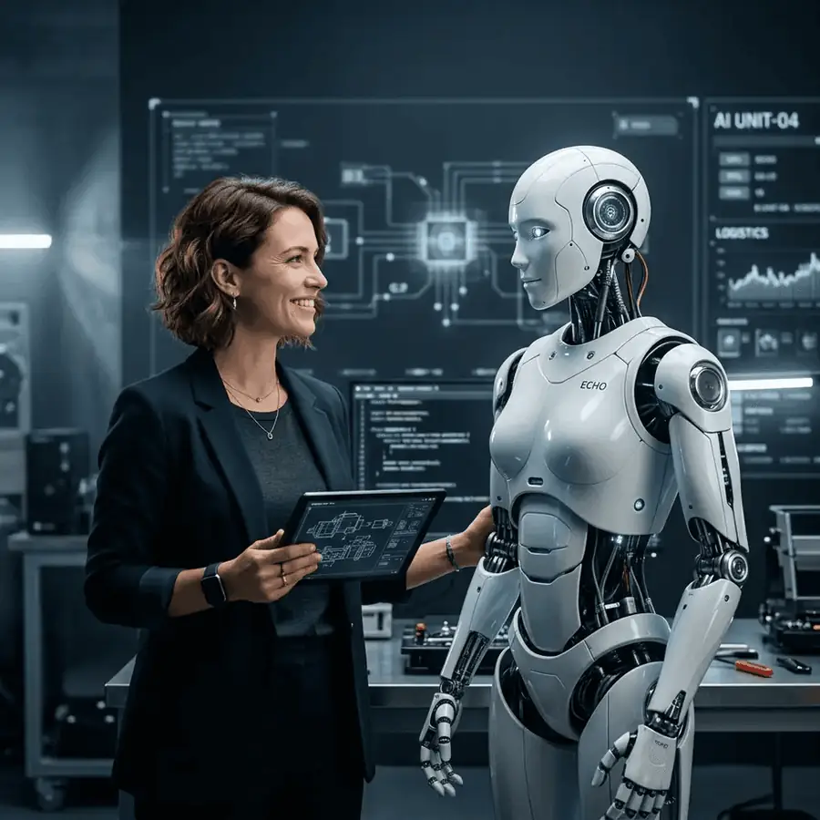 Briskcovey AI engineers collaborating on a model deployment